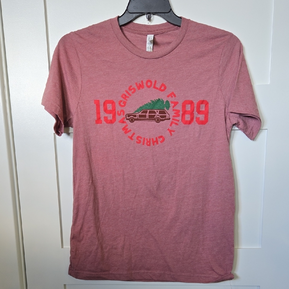 Bella Canvas Dusty Red Unisex Tee 1989 Griswold Family Christmas Medium